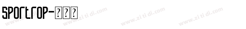 sportrop字体转换