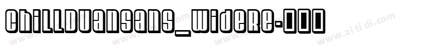 ChillDuanSans_WideRe字体转换