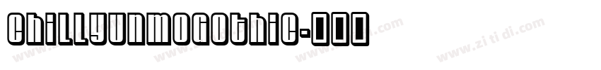 ChillYunmoGothic字体转换