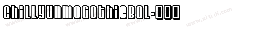 ChillYunmoGothicBol字体转换