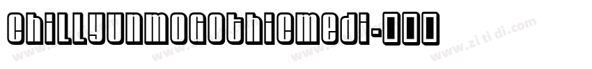 ChillYunmoGothicMedi字体转换