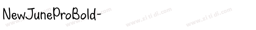 NewJuneProBold字体转换