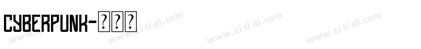 cyberpunk字体转换
