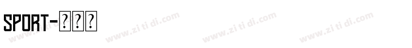 sport字体转换