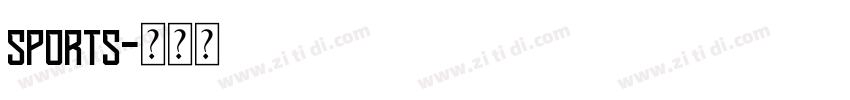 sports字体转换