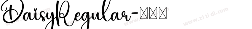 DaisyRegular字体转换