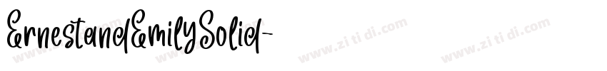 ErnestandEmilySolid字体转换