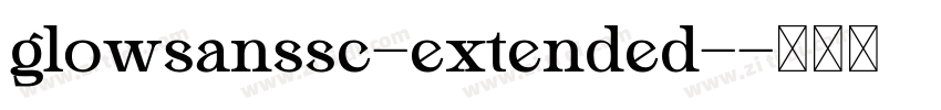 glowsanssc-extended-字体转换