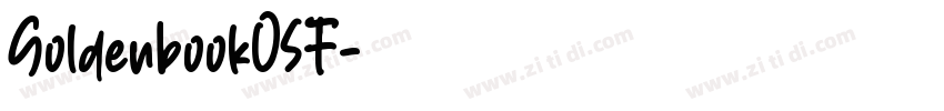 GoldenbookOSF字体转换