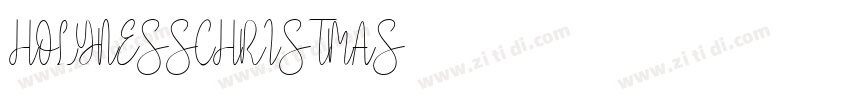 HOLYNESSCHRISTMAS字体转换