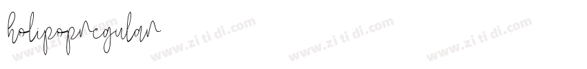 holipopregular字体转换