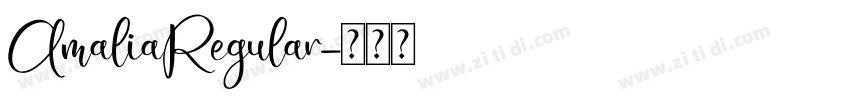 AmaliaRegular字体转换