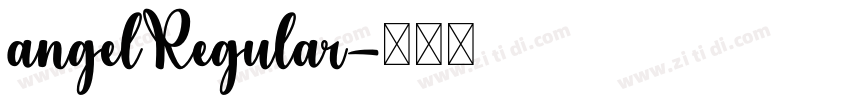 angelRegular字体转换