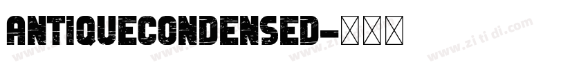 AntiqueCondensed字体转换
