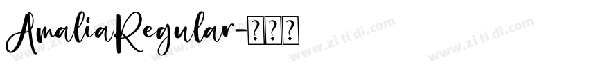 AmaliaRegular字体转换