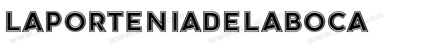 LaPorteniadelaBoca字体转换