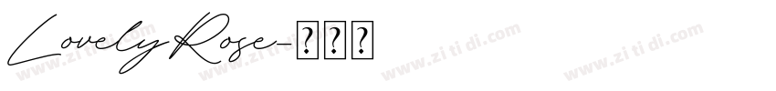 LovelyRose字体转换