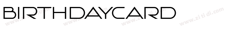 BirthdayCard字体转换