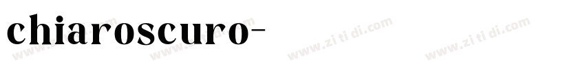 chiaroscuro字体转换