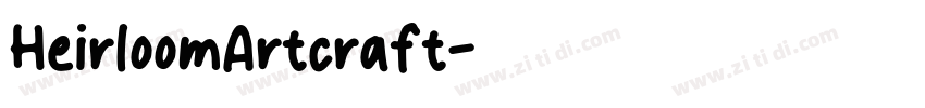 HeirloomArtcraft字体转换