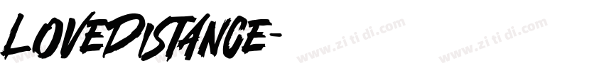LoveDistance字体转换