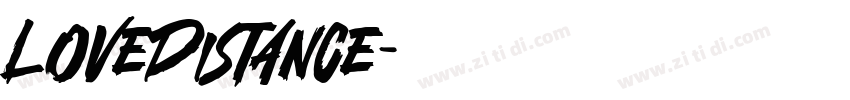 LoveDistance字体转换
