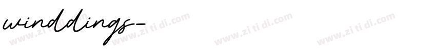 winddings字体转换