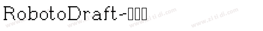 RobotoDraft字体转换