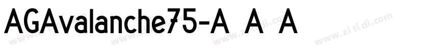 AGAvalanche75字体转换