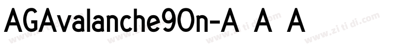 AGAvalanche90n字体转换