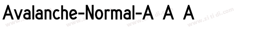 Avalanche-Normal字体转换