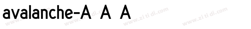 avalanche字体转换