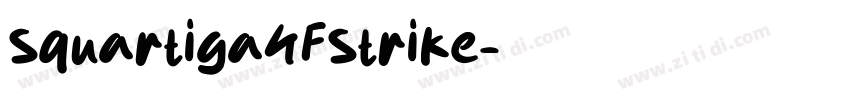 Squartiga4FStrike字体转换
