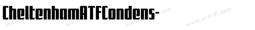 CheltenhamATFCondens字体转换