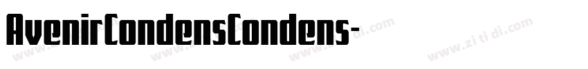 AvenirCondensCondens字体转换