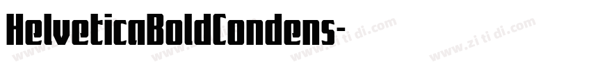 HelveticaBoldCondens字体转换