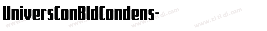 UniversConBldCondens字体转换