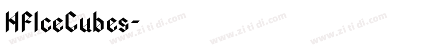 HFIceCubes字体转换