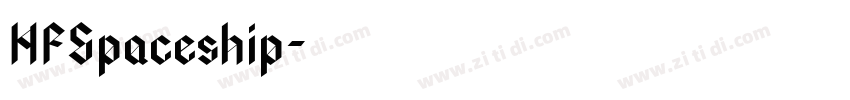 HFSpaceship字体转换