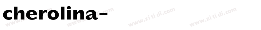 cherolina字体转换