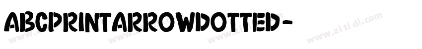 abcprintarrowdotted字体转换