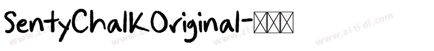 SentyChalkOriginal字体转换