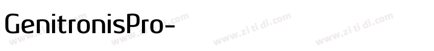 GenitronisPro字体转换