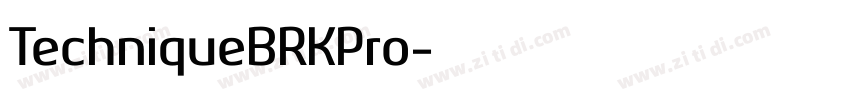TechniqueBRKPro字体转换