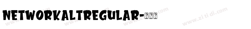 NetworkAltRegular字体转换