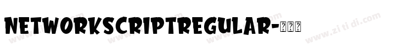 NetworkScriptRegular字体转换