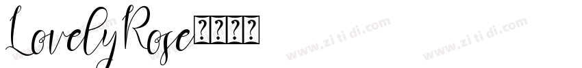 LovelyRose字体转换