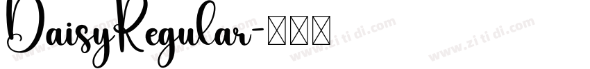 DaisyRegular字体转换