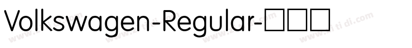 Volkswagen-Regular字体转换