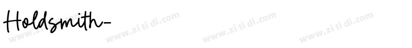 Holdsmith字体转换
